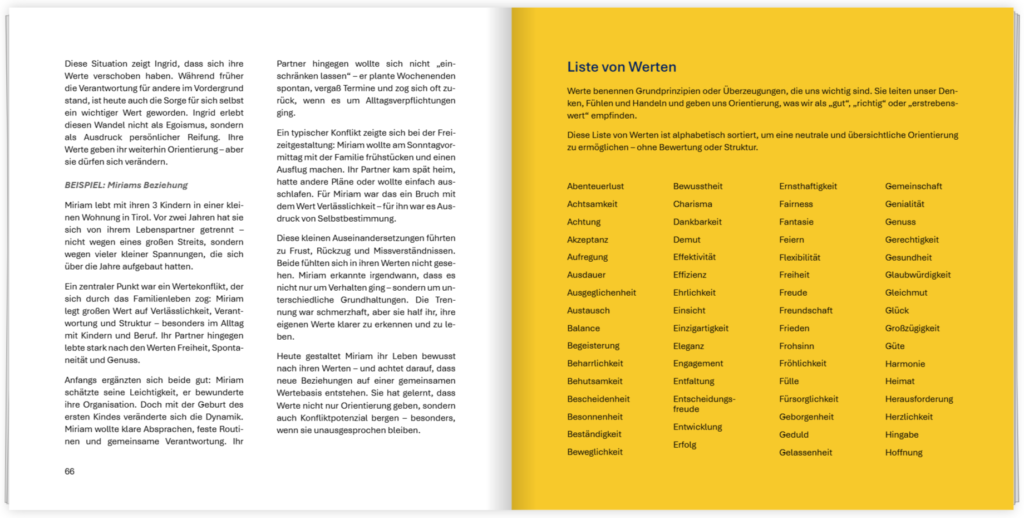 Flipbook-Auszug_Werte Flipbook-Auszug aus dem Buch